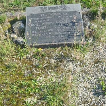 FRANKEN Daniel Petrus 1888-1962 & Elizabeth VERMEULEN 189?-19??