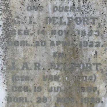 DELPORT G.I. 18??-1922 &amp; J.A.R. VAN BREDA 1887-1939