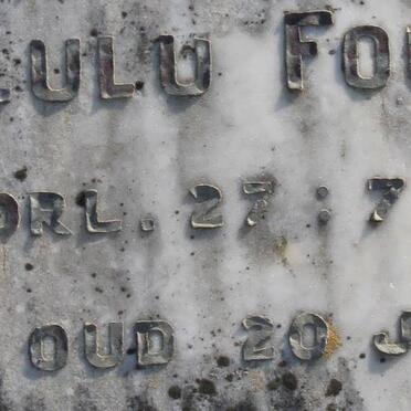 FOURIE Lulu -1932