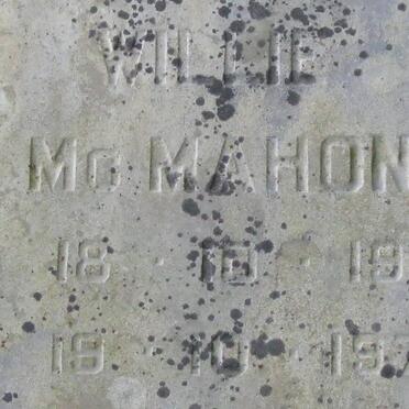 McMAHON Willie 1918-1972
