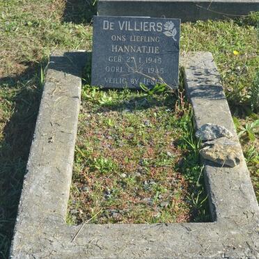 VILLIERS Hannatjie, de 1945-1945
