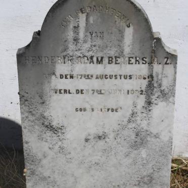 BEYERS Henderik Adam 1861-1902