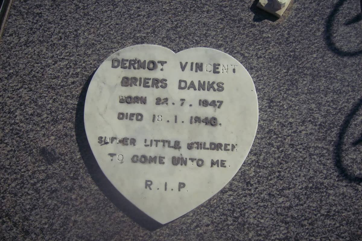 DANKS Dermot Vincent Briers 1947-1948