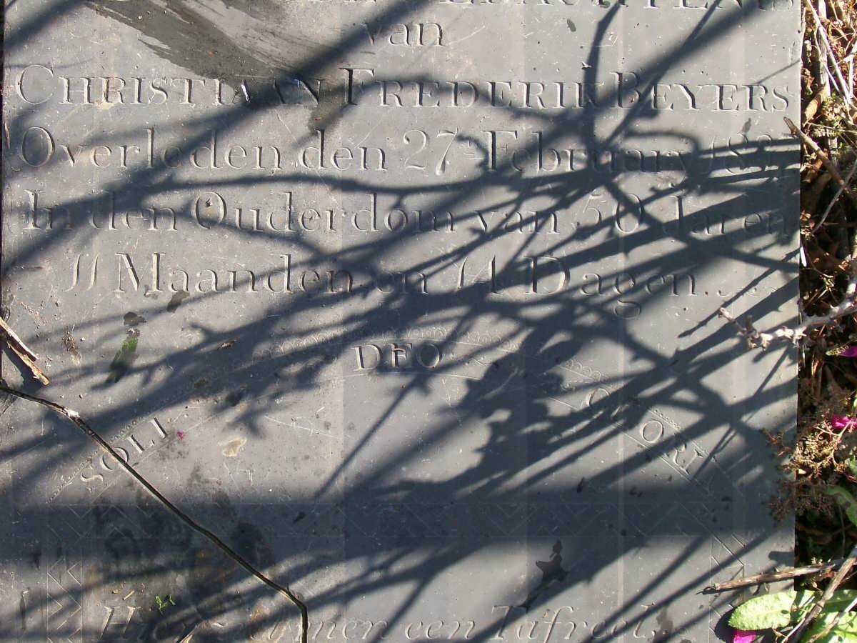 BEYERS Christiaan Frederik -183?