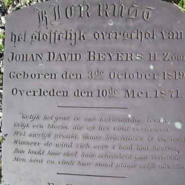 BEYERS Johan David 1819-1871 &amp; Anna Elizabeth BEYERS 1821-1897_1