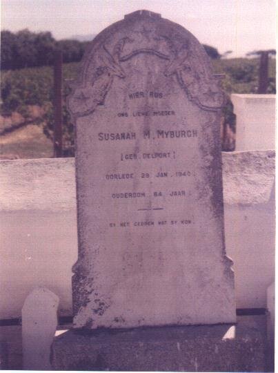 MYBURGH Susanah M. nee DELPORT -1940