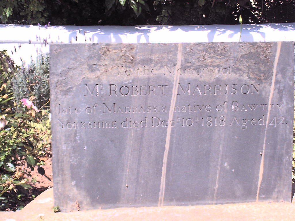 MARRISON Robert -1818
