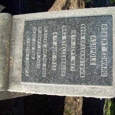 ASHPOLE Robert Edward 1857-1935