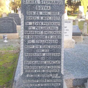 BOTHA Daniel Stephanus 1852-1927