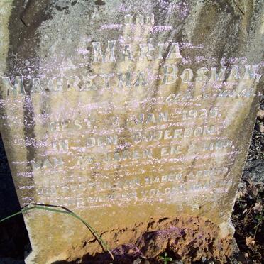 BOSMAN Maria Magretha -1925