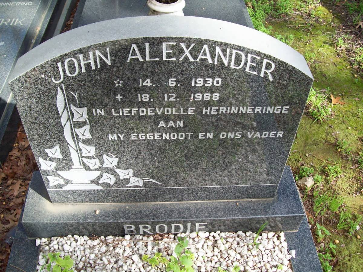 BRODIE John Alexander 1930-1988