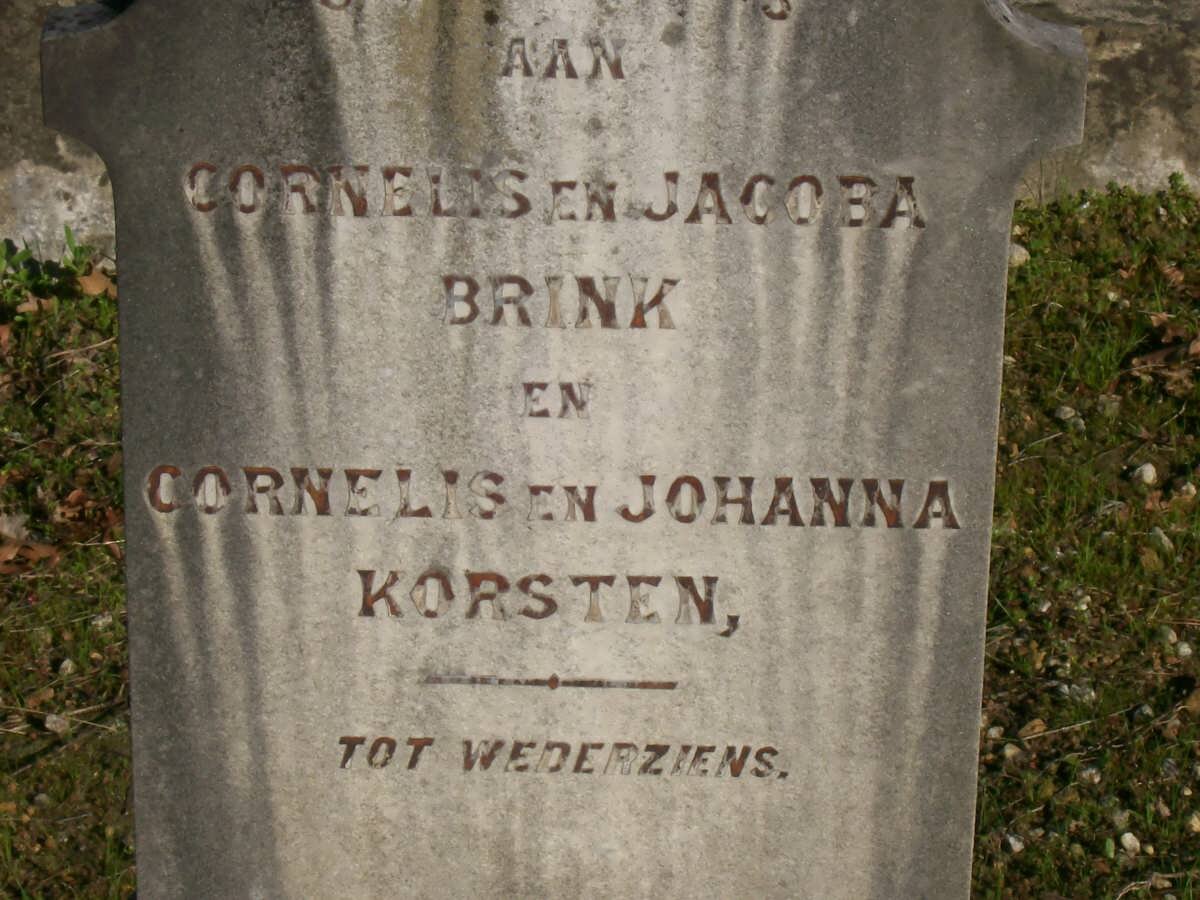 BRINK Cornelis &amp; Jacoba :: KORSTEN Cornelis &amp; Johanna