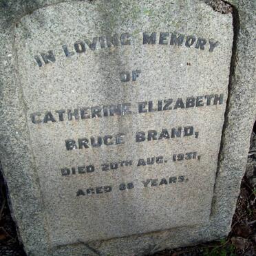 BRAND Catherina Elizabeth Bruce -1931
