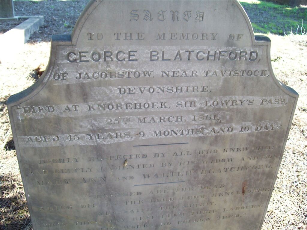 BLATCHFORD George -1861