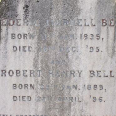 BELL Frederic Morrell 1895-1895 :: BELL Robert Henry 1889-1896
