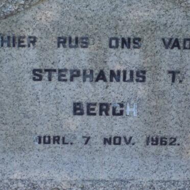 BERGH Stephanus T. -1962