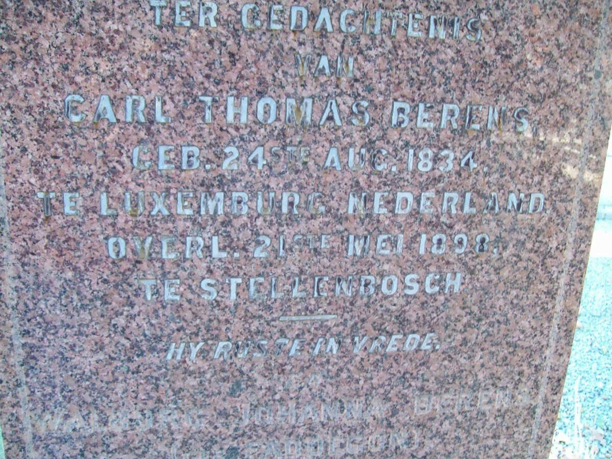 BEHRENS Carl Thomas 1834-1898