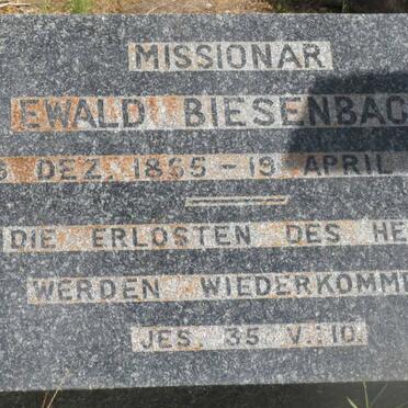 BIESENBACH Ewald 1865-1957