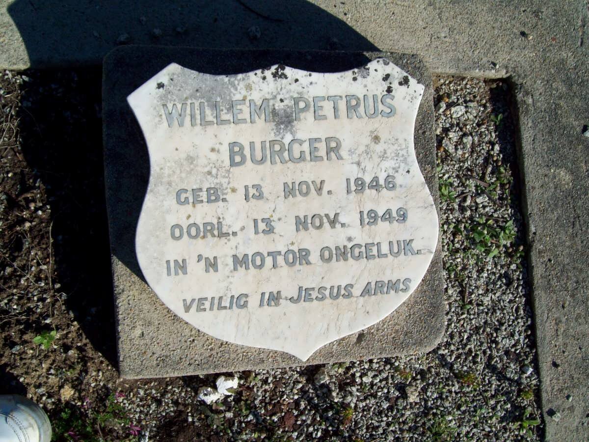 BURGER Willem Petrus 1946-1949
