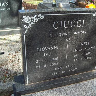 CIUCCI Giovanni Ivo 1920-2003 &amp; Nely SILANI 1926-1985