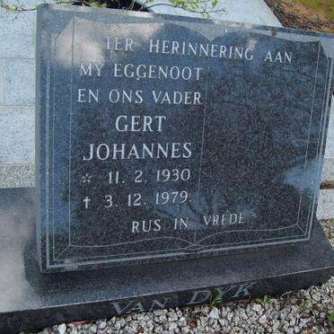 DYK Gert Johannes, van 1930-1979