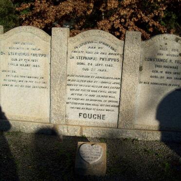 FOUCHE Stephanus Philippus 1871-1945 &amp; Constance K. HAUMAN 1892-1968 :: FOUCHE Stephanus Philippus -1945