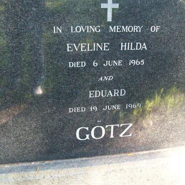 GOTZ Eduard -1969 &amp; Eveline Hilda -1965