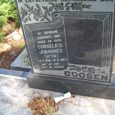 GOOSEN Cornelius Johannes 1920-1987