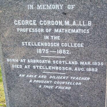 GORDON George 1835-1882