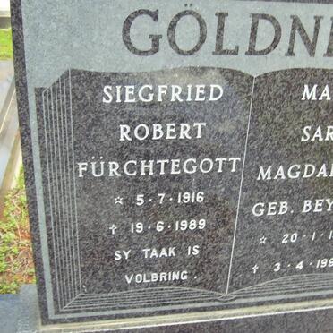 GOLDNER Siegfried Robert Fürchtegott 1916-1989 &amp; Maria Sar Magdalena BEYERS 1912-1999