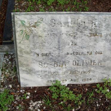 GILMOUR Sophia Olivier 1905-1984