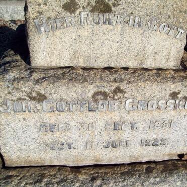 GROSSKOPF J. Gottlob 1851-1925