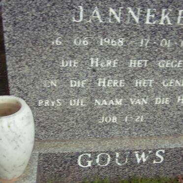 GOUWS Janneke 1968-1991