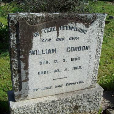 GORDON William 1865-1963