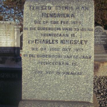 HOPKINS Charles Kingsley -1953 &amp; Hendrieka -1935