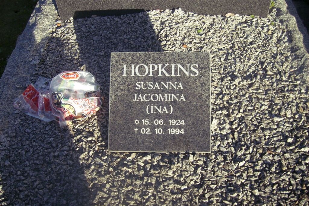HOPKINS Susanna Jacomina 1924-1994