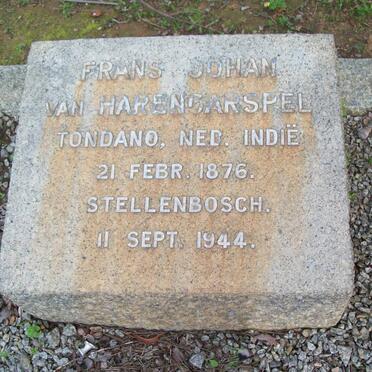 HARENCARSPEL Frans Johan, van 1876-1944