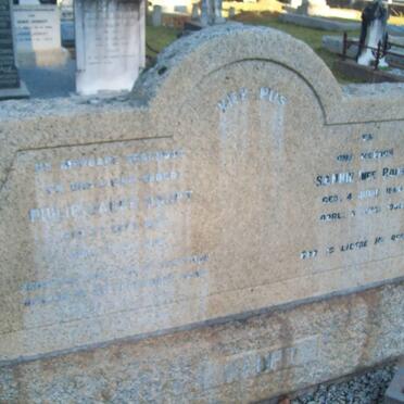 HAUPT Philip Jacob 1858-1902 &amp; Sannie ROOS 1860-1958