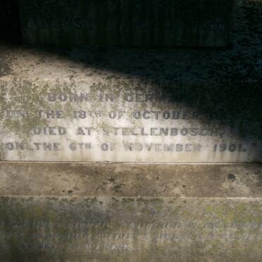 HANF Friedrich August ??-1901 :: HANF Ernst August Waldemar 1896-1933