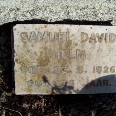 HELM Samuel David -1926