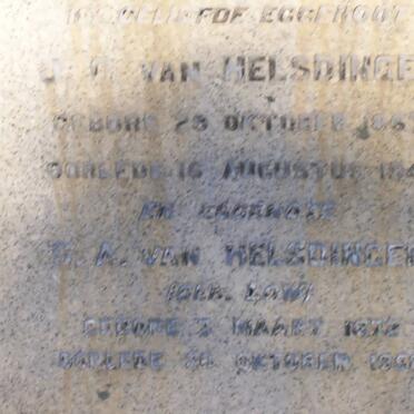 HELSDINGEN J. 1867-1941 &amp; ? A. LOW 1872-19?8