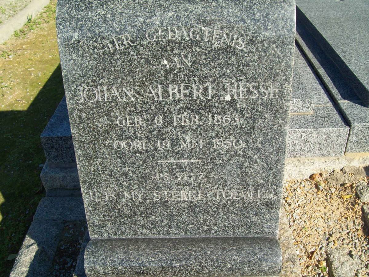 HESSE Johan Albert 1863-1950