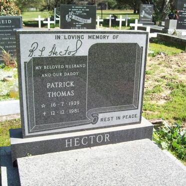 HECTOR Patrick Thomas 1939-1981