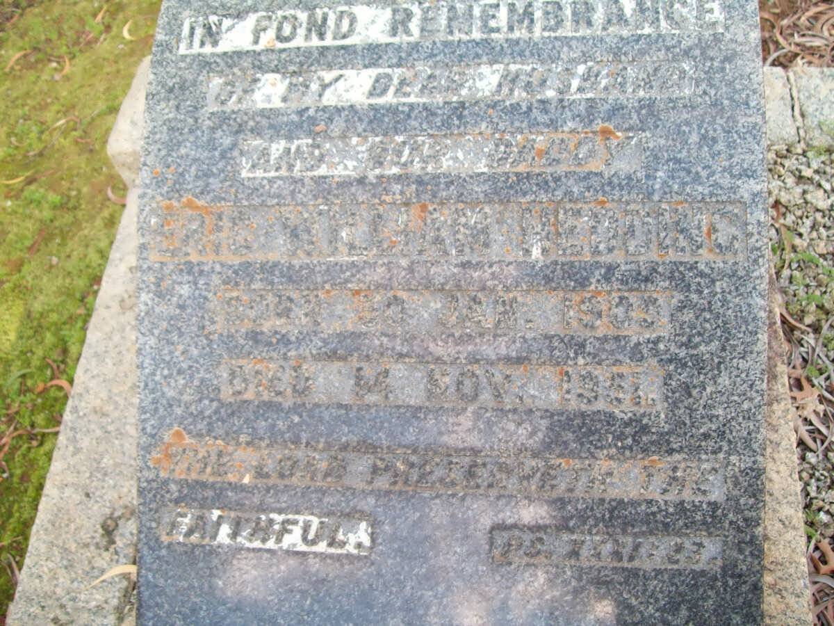 HEDDING Eric William 1909-1961