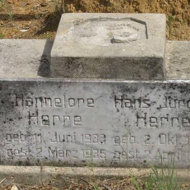 HERRE Hannelore 1933-1935 :: HERRE Hans Jurgens 1935-193?