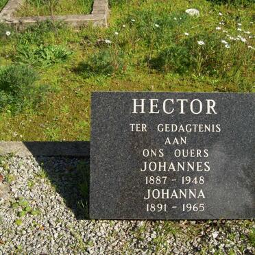 HECTOR Johannes 1887-1948 &amp; Johanna 1891-1965