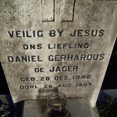JAGER Daniel Gerhardus, de 1946-1947