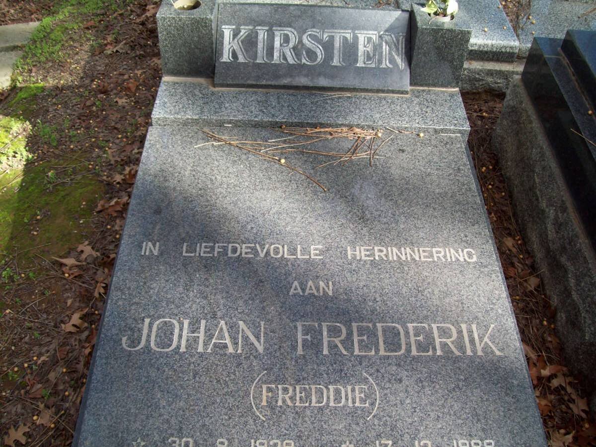 KIRSTEN Johan Frederik