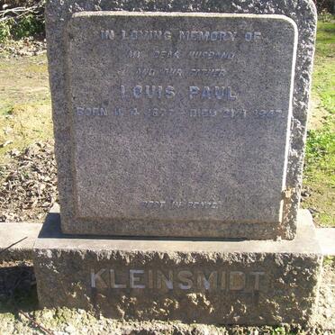 KLEINSMIDT Louis Paul 1877-1947