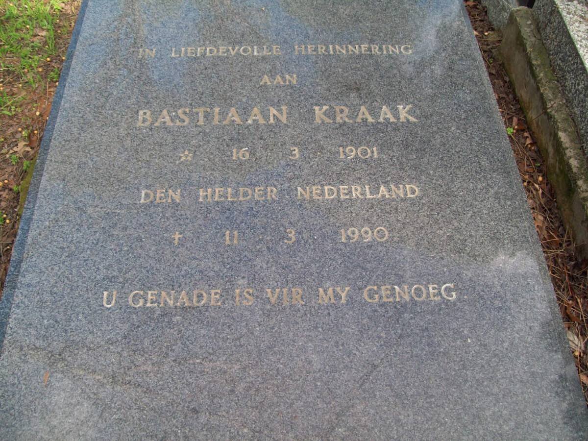 KRAAK Bastiaan 1901-1990